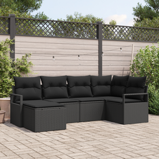 Metal Modulsofaer Havemøbler vidaXL 6 Stykker Have Sofa Sæt Med Puder Modulsofa