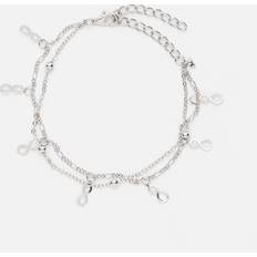 Montini Fotlänkar Montini Silverfärgad Fotlänk Infinitysymboler 20+7cm