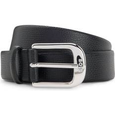 Dam Skärp BOSS Grained Italian Leather Belt Polished Pin Buckle