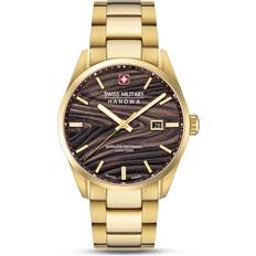 Ure Swiss Military Hanowa SMWGH0006010 Herrenuhr Golden Beech 42mm 10ATM