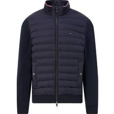 Blå - Bomberjakker Tommy Hilfiger Mix Media Ess RWB Stand Collar Jakke - Navy