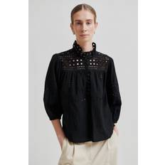 Second Female Överdelar Second Female Brunie Blouse Dam Långärmade Blusar - Black