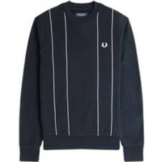 Fred Perry Sweatshirts Jumpers Fred Perry Pinstripe Fine Striped Sweatshirt - Bleu