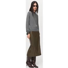 Mango Kläder Mango Fine-Knit Crew-Neck Sweater Medium Heather Grey