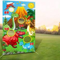 Cornhole on sale Shein Dinosaur Themed Toss Game Banner Set