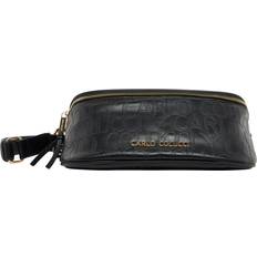 Carlo Colucci Præget Logo Slingbag Taske Dame - Sort