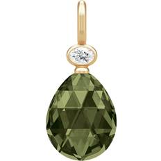 Grøn Charms & Vedhæng Julie Sandlau Ofelia Vedhæng Forgyldt Olive Green