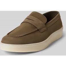 Guess Moccasins Guess Ricky Genuine Leather Moccasin - Brown