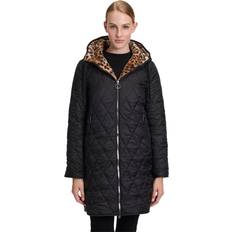 Betty Barclay Dame Frakker Betty Barclay Uld Hættejakke Med Vendbart Design - Brun