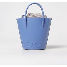 Dame - Indvendig lomme Bucket Bags Coccinelle Læder Bucket Bag Med Justerbar Rem - Blå