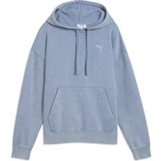 Puma Fitness & Gymträning Tröjor Puma Elevated Relaxed Wash Hoodie Fl Cool Blue