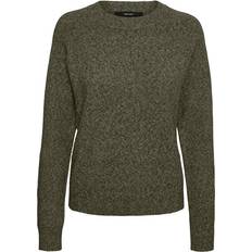 Vero Moda Vmdoffy Stickad Tröja Dam Grape Leaf