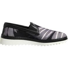 Dolce & Gabbana Sneakers Dolce & Gabbana Tropical Slip On Men Sneakers Shoes Black