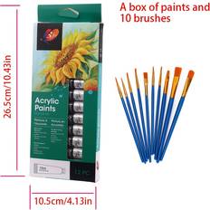 Temu 12 Color Acrylic Paints Pigment Set