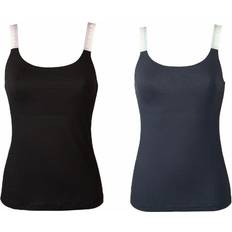 Emporio Armani Tank Tops Emporio Armani Viscose Tank Top With Wide Shoulder Logo