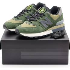 New Balance Stone Island 574 Legacy - Dark Green Khaki Brown Grey