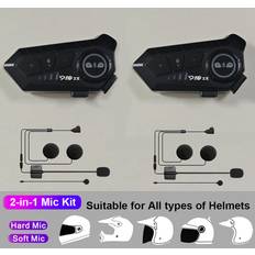 Temu 2-in-1 Motorcycle Communication Walkie Talkie Headset