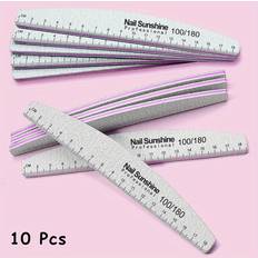Nagelprodukter Temu Professional Half Moon Nail Files 100 180 Grit - Acrylic