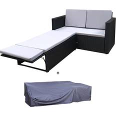 2 Seat Rattan Bed Furniture Set