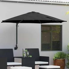 vidaXL Havesol Sort 248 x 248 x 148 cm Polyester