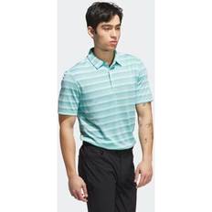 Sportswear Garment - Turquoise Polo Shirts adidas Two-Colour Stripe Polo Shirt - Mint Ton Aqua