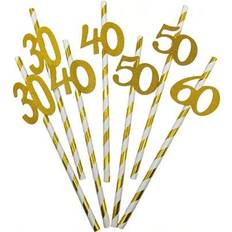 Shein Birthday Disposable Paper Straws 10pcs