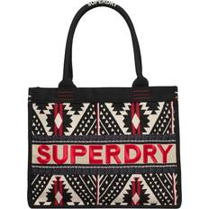 Luxe Broderet Tote Bag Casual - Sort