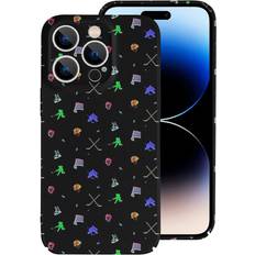 Ice Hockey Accessories BearLad Hockey Pattern Puck Skates Net Phone Case