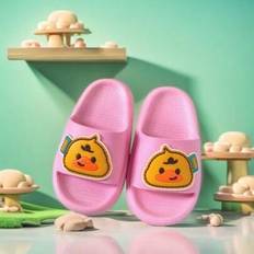 Pink Slippers Shein New Soft Bottom Cartoon Anti-Slip Slippers - Winter
