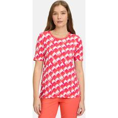 Betty Barclay Pink Tøj Betty Barclay Grafisk Print Basic T-shirt Uld - Rød