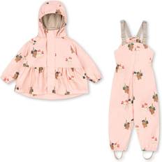 Konges Sløjd Regntøj Børnetøj Konges Sløjd Bow Kitty Pink Rainy Palme Set - Lyserød