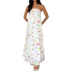 Shein Women Strapless Backless Fruit Tube Dress