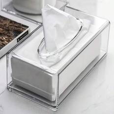 Shein Modern Clear Acrylic Tissue Box Cover