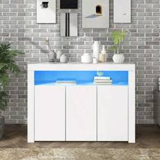 Shein High-Gloss White Display Cabinet Sideboard