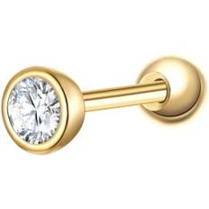 Piercings Glanzstücke München Silberpiercing Sterling Silber Zirkonia - Gold