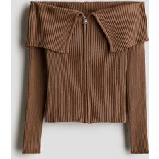 Dragkedja Koftor Barnkläder H&M Off Shoulder Kofta - Flicka