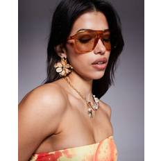 Exclusive Light Smoke Lens Aviator Sunglasses - Yellow Black