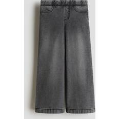 Gråa Barnkläder H&M Vid Byxa Med Denimlook - Denimgrå