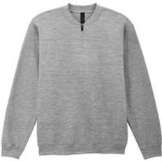 Adult - Grey Jumpers Gildan Softstyle Midweight Quarter Zip Sweatshirt - Grey