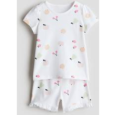 H&M Baby Printed Pyjamas - White/Fruit