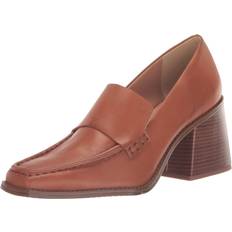 Segellis Stacked Heel Loafer - Golden Walnut