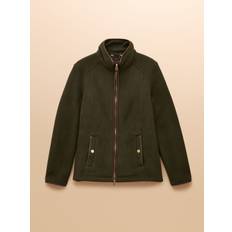 Recycled Materials Fleece Jackets Joules Heritage Green Regular Zip Through Fleece