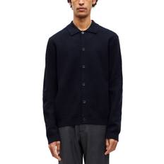 Herre Cardigans Samsøe Samsøe Richard Merino Knitted Cardigan Salute - Navy
