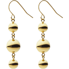Skultuna Örhängen Skultuna Triple Ball Drop Earrings Örhängen Dam Guld