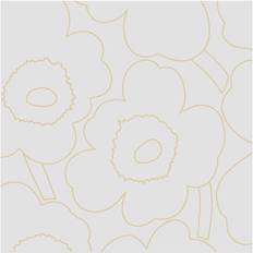Marimekko Stofservietter Marimekko Piirto Unikko Serviet 33x33 cm 20-pak Cream Gold Stofserviet Beige