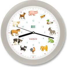 Väggklockor Barnrum Kookoo KidsWorld Seiden Grau Wanduhr