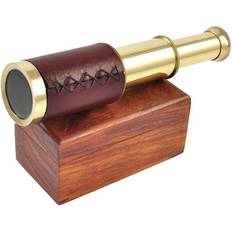 Telescopes on sale Nautical Replica Hub Antique Leather Bound Brass Telescope 6