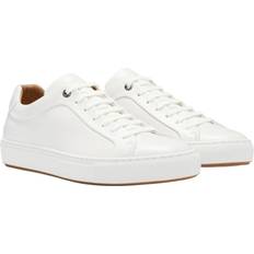 BOSS Mens Mirage Leather Tennis Trainers - White