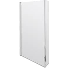 Bathtub Screens & Front Panels Balterley 6mm Toughened Safety Glass Reversible L-Shaped Bath Hinged Screen