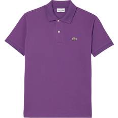 Lacoste Purple Polo Shirts Lacoste Mens L12.12 Original Pique Classic Polo Shirt - Purple